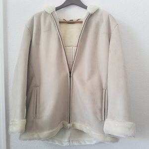 Fleet Street XL suede & fleece coat